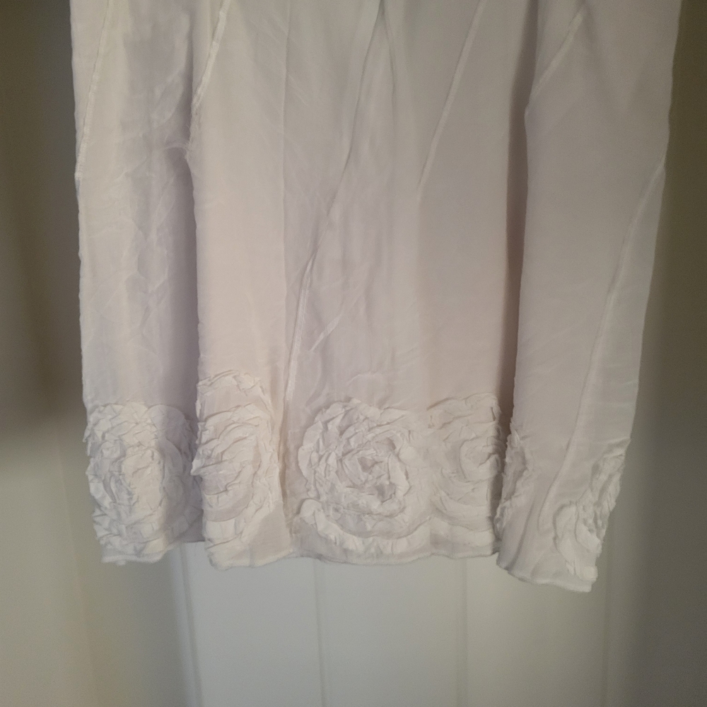 Solitaire White Midi Skirt Timeless Elegance - Picture 2 of 6